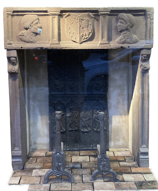 cheminee Gres rose renaissance